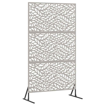 vidaXL Sichtschutz Grau 100 x 50 x 180 cm Wetterfeststahl