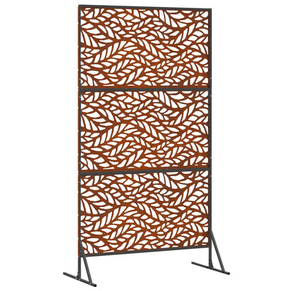 vidaXL Sichtschutz Grau 100 x 50 x 180 cm Wetterfeststahl