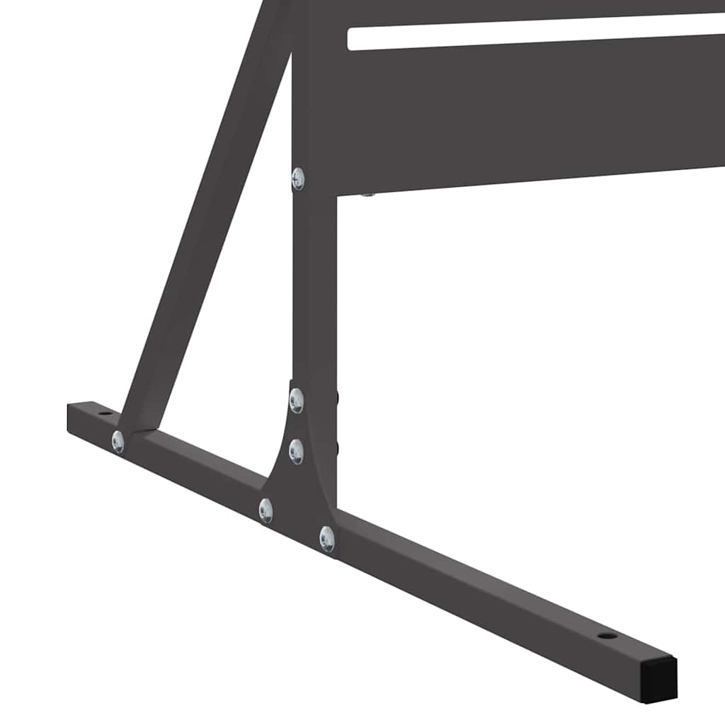 vidaXL Sichtschutz Schwarz 100 x 50 x 180 cm Stahl