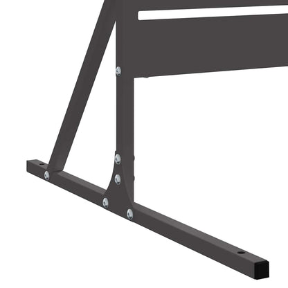 vidaXL Sichtschutz Schwarz 100 x 50 x 180 cm Stahl