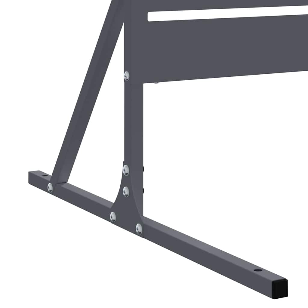 vidaXL Sichtschutz Anthrazit 100 x 50 x 180 cm Stahl