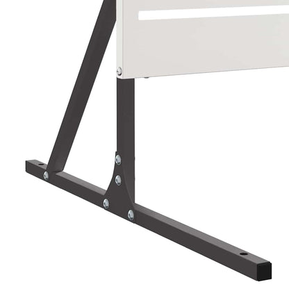 Sichtschutz Grau 100 x 50 x 180 cm Stahl