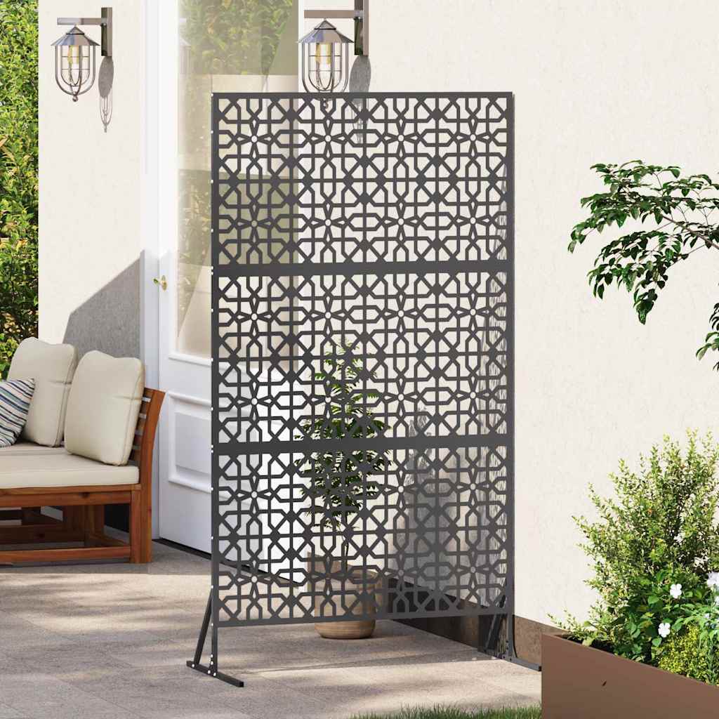 vidaXL Sichtschutz Schwarz 100 x 50 x 180 cm Stahl