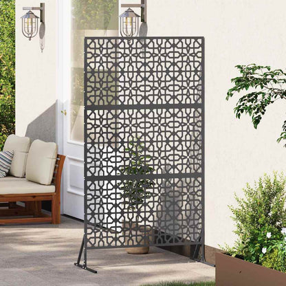 vidaXL Sichtschutz Schwarz 100 x 50 x 180 cm Stahl