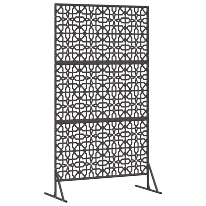 vidaXL Sichtschutz Schwarz 100 x 50 x 180 cm Stahl