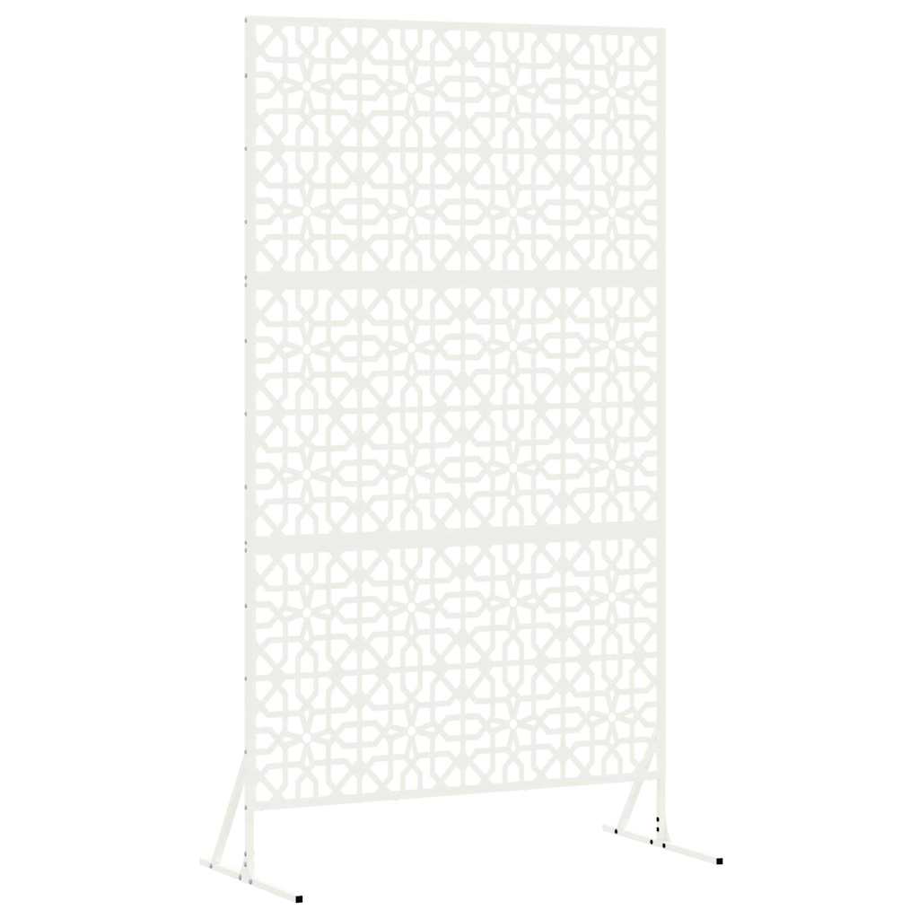 vidaXL Sichtschutz Weiß 100 x 50 x 180 cm Stahl
