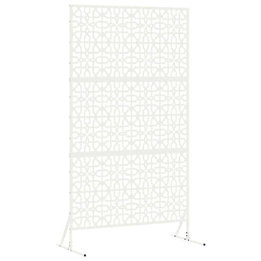 vidaXL Sichtschutz Weiß 100 x 50 x 180 cm Stahl