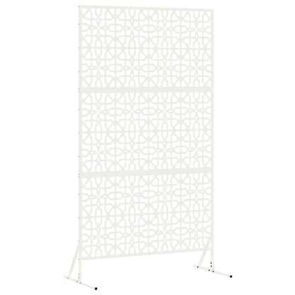 vidaXL Sichtschutz Weiß 100 x 50 x 180 cm Stahl