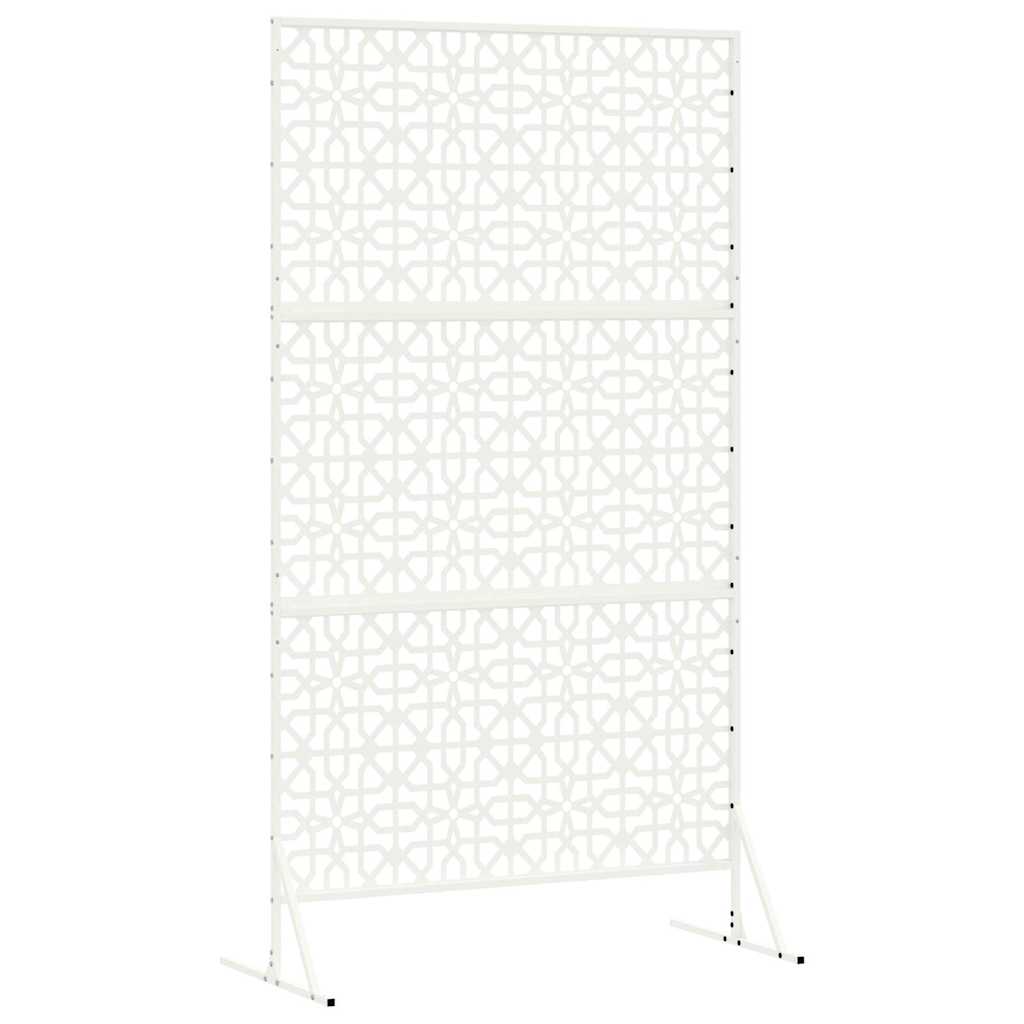 vidaXL Sichtschutz Weiß 100 x 50 x 180 cm Stahl