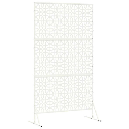 vidaXL Sichtschutz Weiß 100 x 50 x 180 cm Stahl