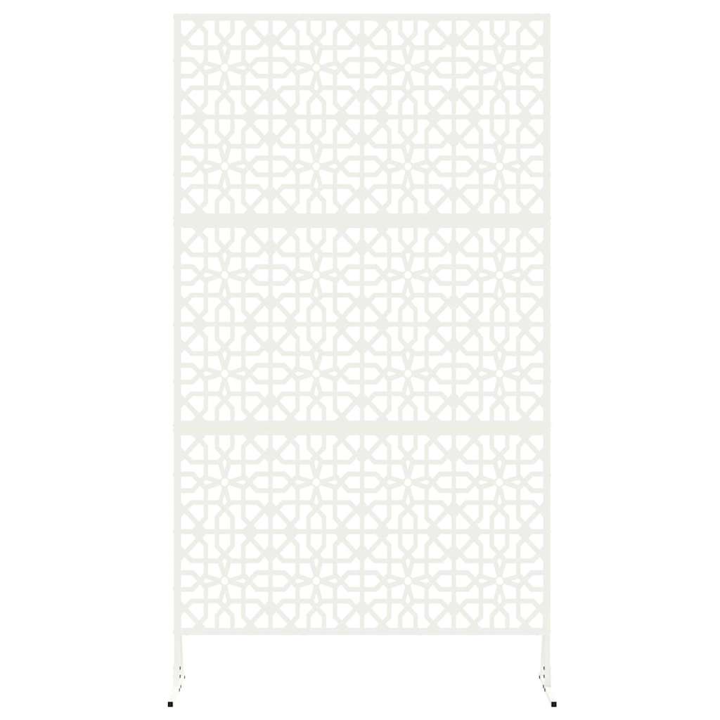 vidaXL Sichtschutz Weiß 100 x 50 x 180 cm Stahl