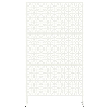 vidaXL Sichtschutz Weiß 100 x 50 x 180 cm Stahl