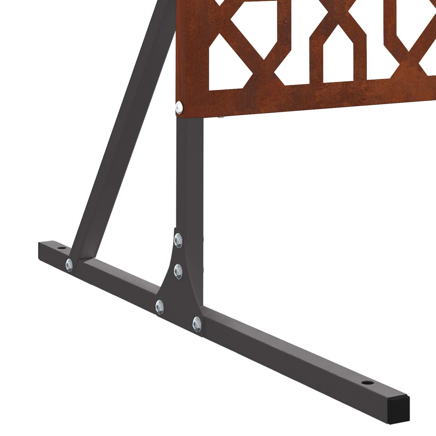 Sichtschutz Grau 100 x 50 x 180 cm Wetterfeststahl