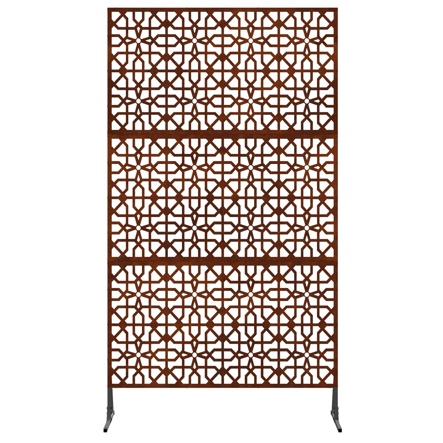 Sichtschutz Grau 100 x 50 x 180 cm Wetterfeststahl