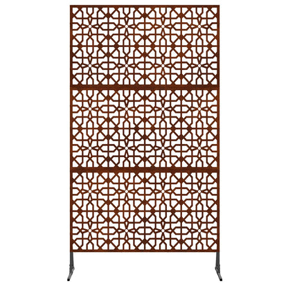 Sichtschutz Grau 100 x 50 x 180 cm Wetterfeststahl