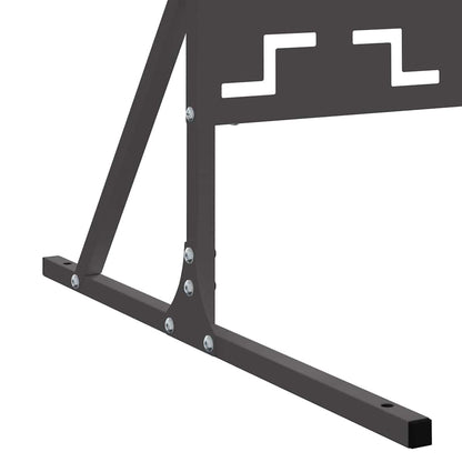 Sichtschutz Schwarz 100 x 50 x 180 cm Stahl