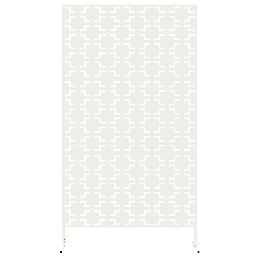 Sichtschutz Weiß 100 x 50 x 180 cm Stahl
