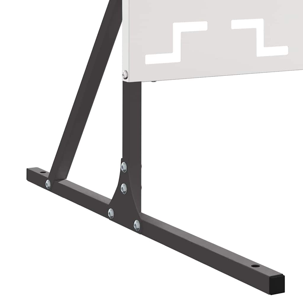 Sichtschutz Grau 100 x 50 x 180 cm Stahl