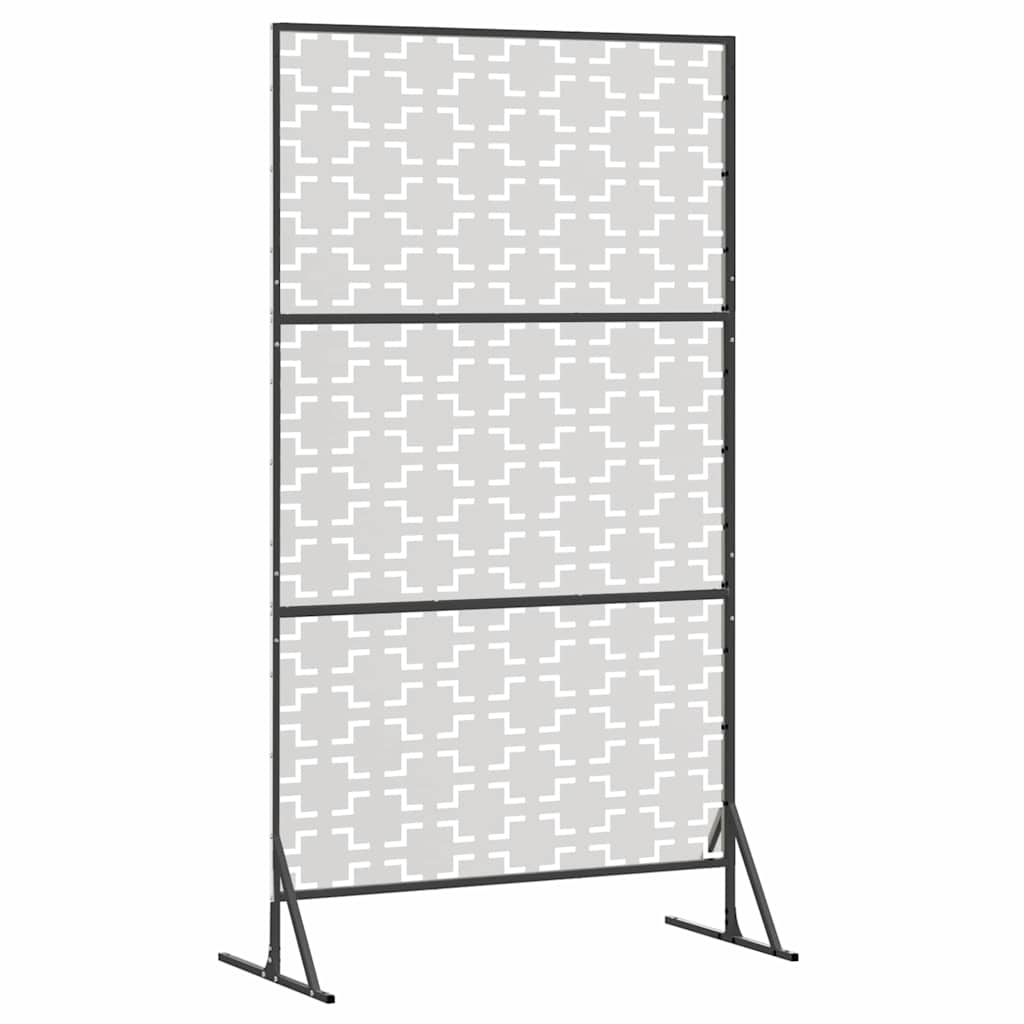 Sichtschutz Grau 100 x 50 x 180 cm Stahl