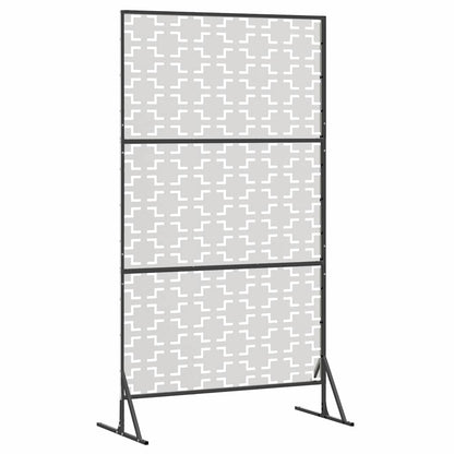 Sichtschutz Grau 100 x 50 x 180 cm Stahl