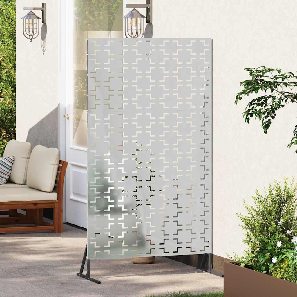 vidaXL Sichtschutz Grau 100 x 50 x 180 cm Stahl