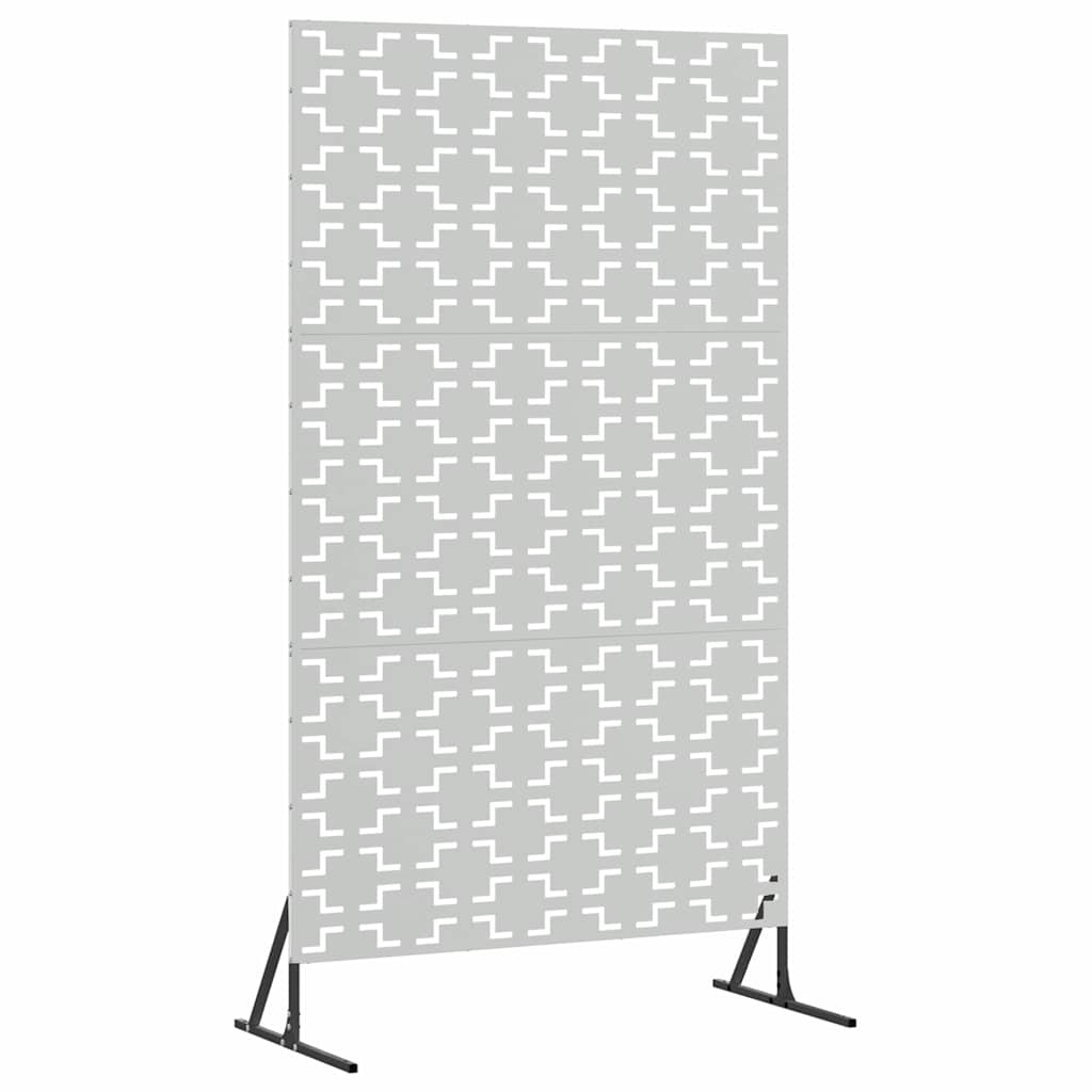 vidaXL Sichtschutz Grau 100 x 50 x 180 cm Stahl