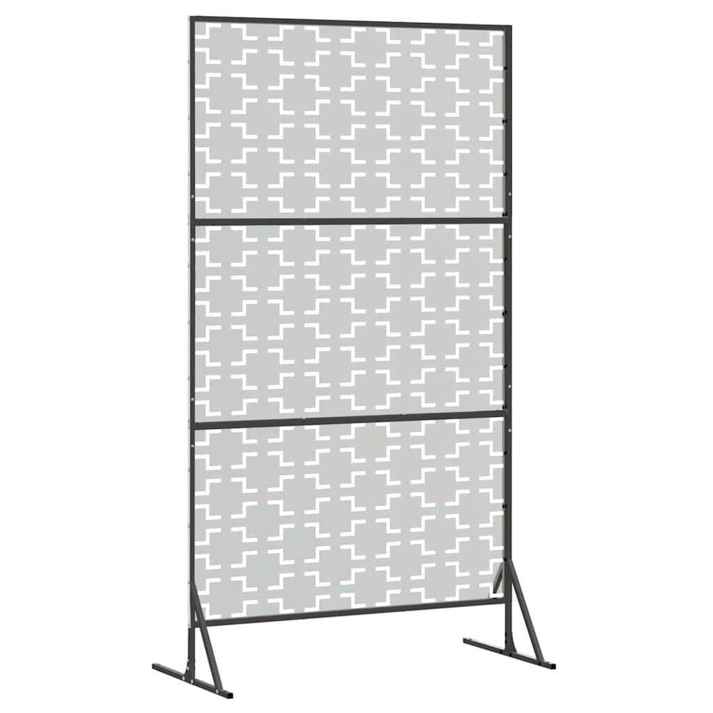 vidaXL Sichtschutz Grau 100 x 50 x 180 cm Stahl