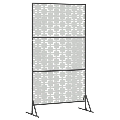 vidaXL Sichtschutz Grau 100 x 50 x 180 cm Stahl