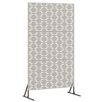 Sichtschutz Grau 100 x 50 x 180 cm Wetterfeststahl