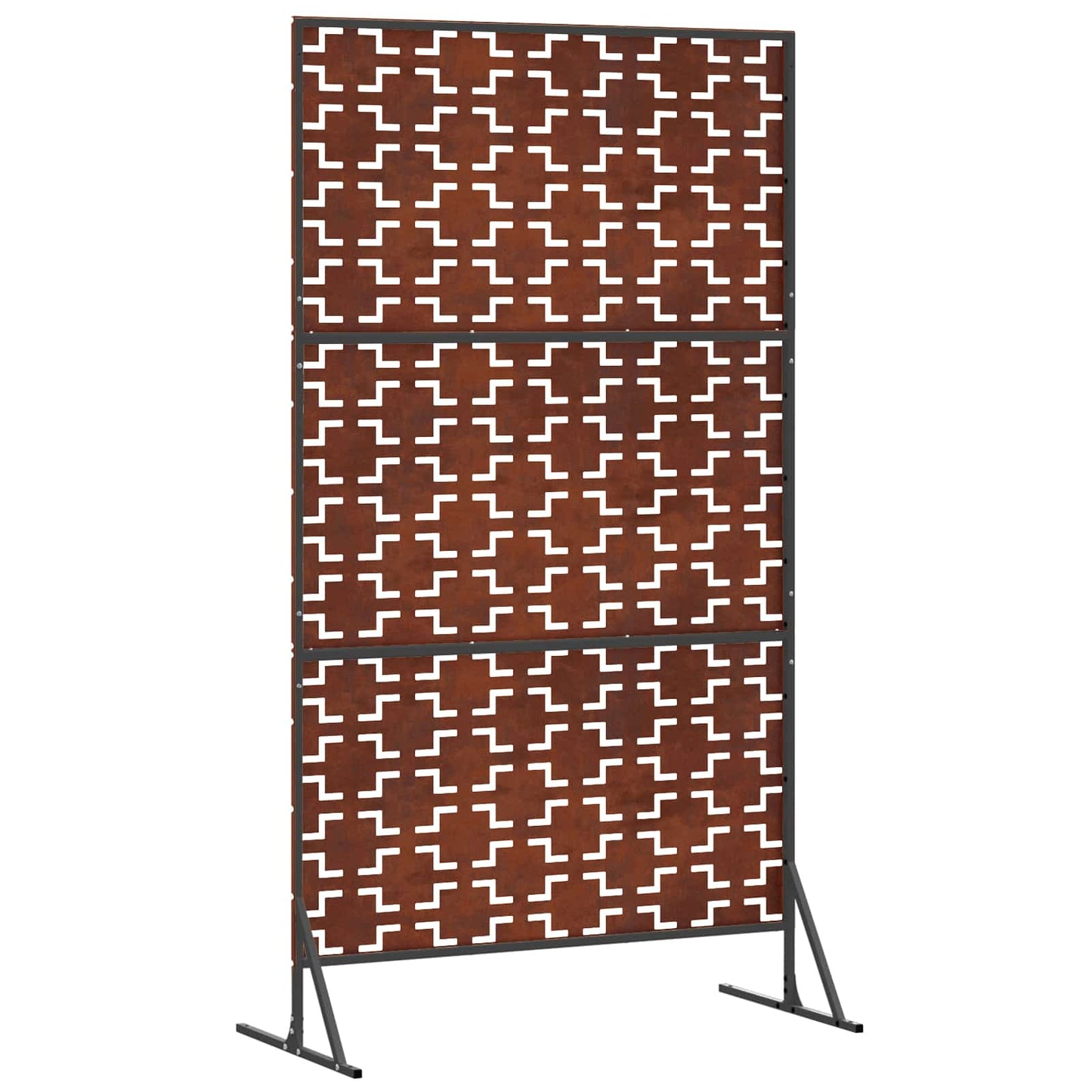 Sichtschutz Grau 100 x 50 x 180 cm Wetterfeststahl