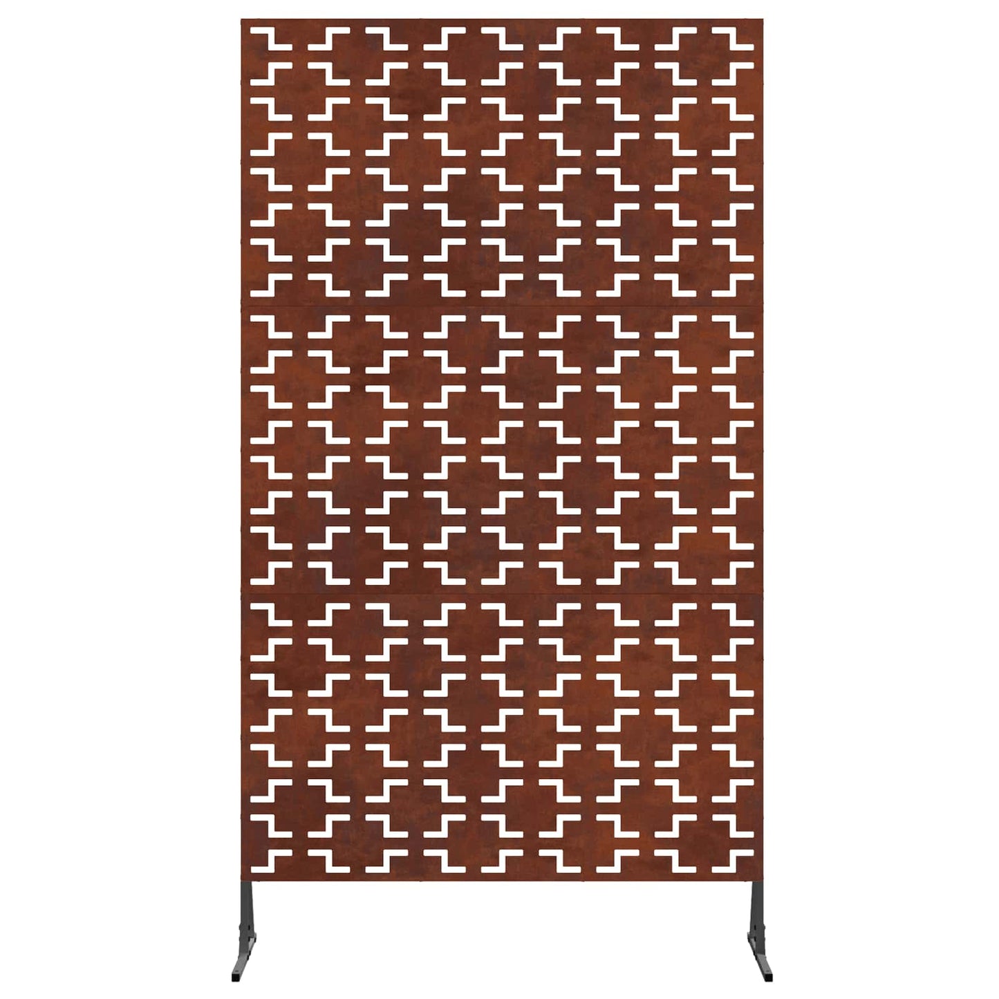 Sichtschutz Grau 100 x 50 x 180 cm Wetterfeststahl