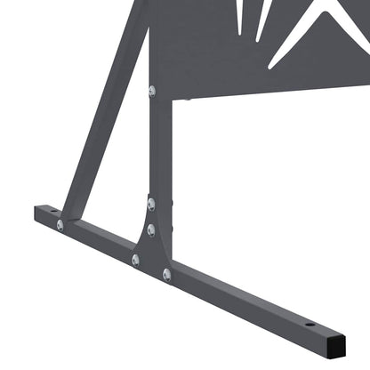 vidaXL Sichtschutz Anthrazit 100 x 50 x 180 cm Stahl
