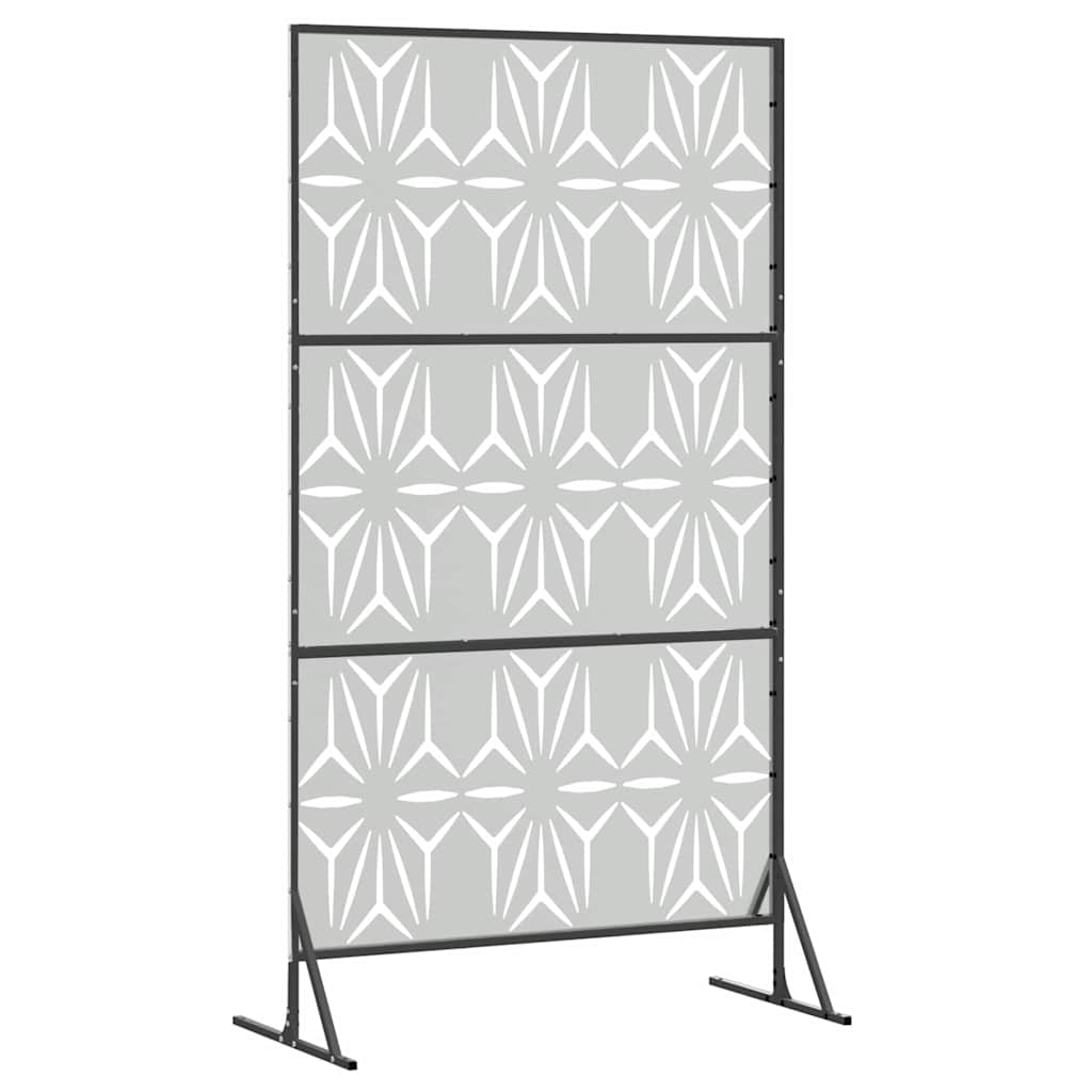vidaXL Sichtschutz Grau 100 x 50 x 180 cm Stahl