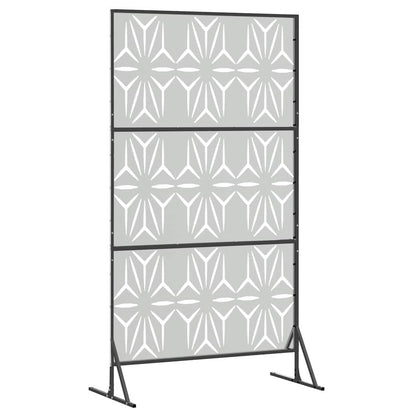 vidaXL Sichtschutz Grau 100 x 50 x 180 cm Stahl