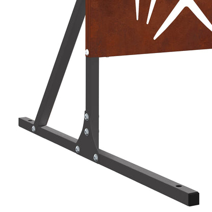 Sichtschutz Grau 100 x 50 x 180 cm Wetterfeststahl