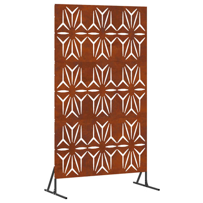 Sichtschutz Grau 100 x 50 x 180 cm Wetterfeststahl