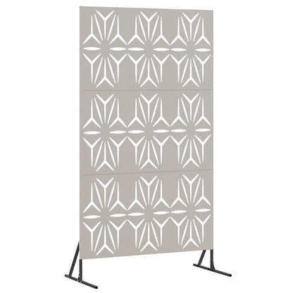 Sichtschutz Grau 100 x 50 x 180 cm Wetterfeststahl