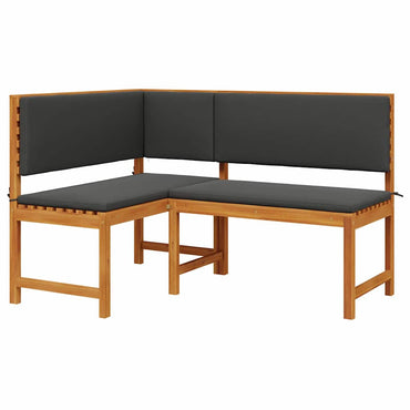 vidaXL Gartenstuhl mit Kissen Braun 140 x 100 x 91cm Massivholz Akazie