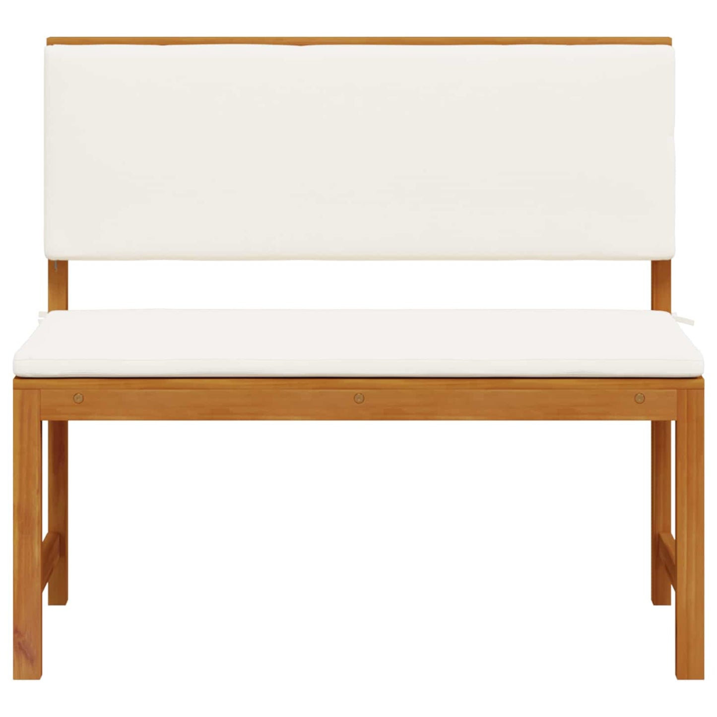 vidaXL Chaise de jardin avec coussin marron 100 x 50 x 91 cm en bois d'acacia massif