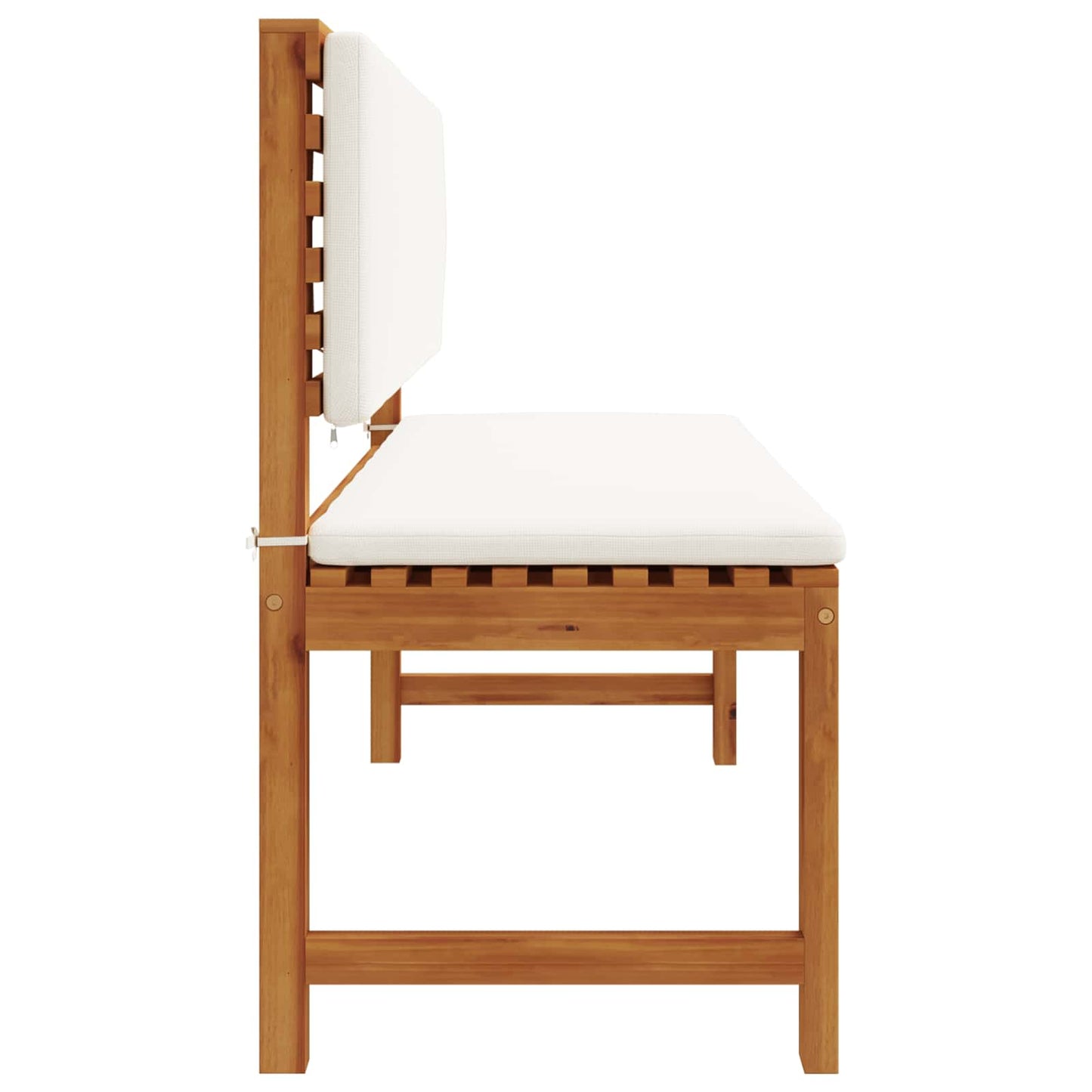 vidaXL Chaise de jardin avec coussin marron 100 x 50 x 91 cm en bois d'acacia massif
