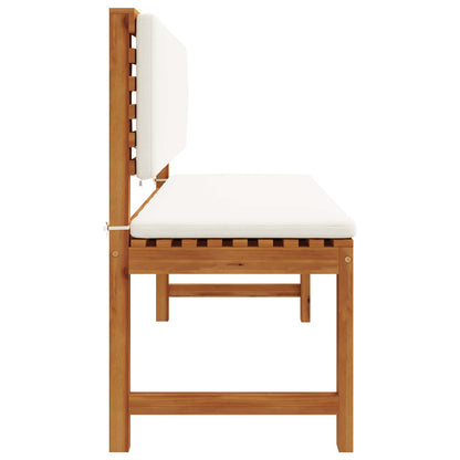 vidaXL Chaise de jardin avec coussin marron 100 x 50 x 91 cm en bois d'acacia massif