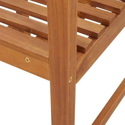 vidaXL Gartenstuhl 2 pcs Braun 50 x 50 x 91cm Massivholz Akazie