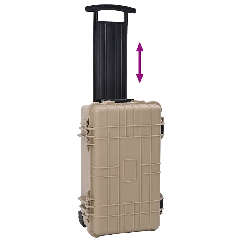 Hartschalenkoffer Sand 56 x 35 x 23 cm Polypropylen und ABS