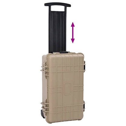 Hartschalenkoffer Sand 56 x 35 x 23 cm Polypropylen und ABS