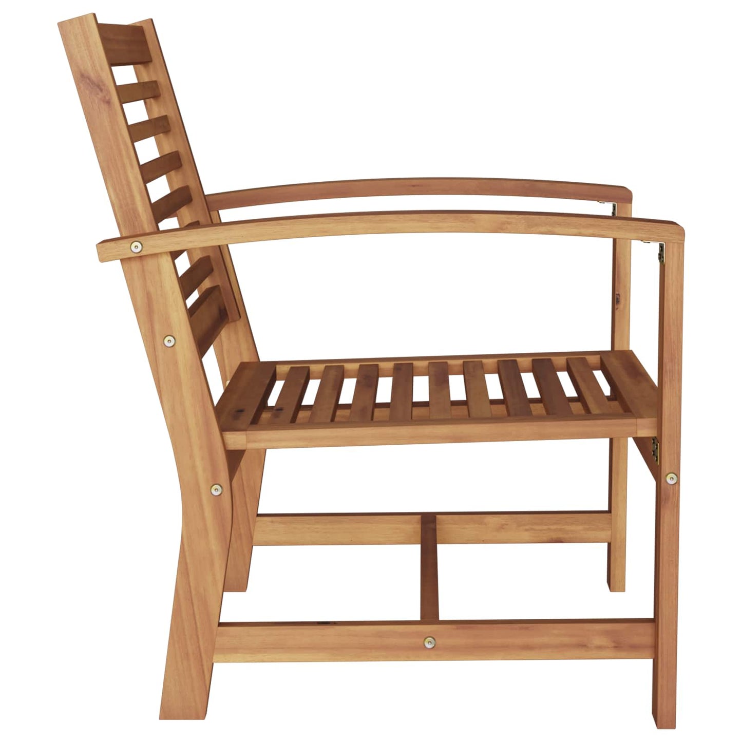 vidaXL Stuhl 2 pcs Braun 65 x 60 x 76,5 cm Massivholz Teak