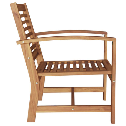 vidaXL Stuhl 2 pcs Braun 65 x 60 x 76,5 cm Massivholz Teak