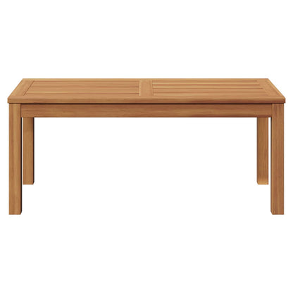 Tisch Braun 95 x 45 x 40 cm Massivholz Teak