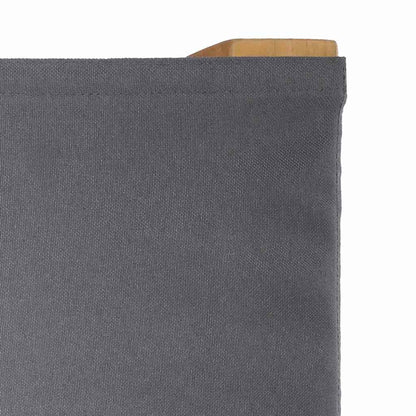 vidaXL Klappstuhl für Regisseure Grau 55 x 54 x 85 cm Massivholz Teak