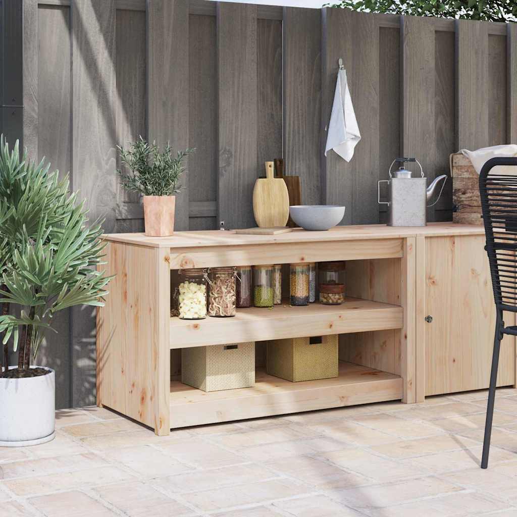 vidaXL Küchenschrank mit Regal Braun Eichen-Optik 106 x 55 x 64 cm