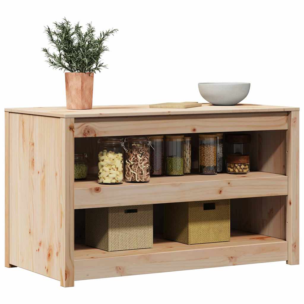 vidaXL Küchenschrank mit Regal Braun Eichen-Optik 106 x 55 x 64 cm